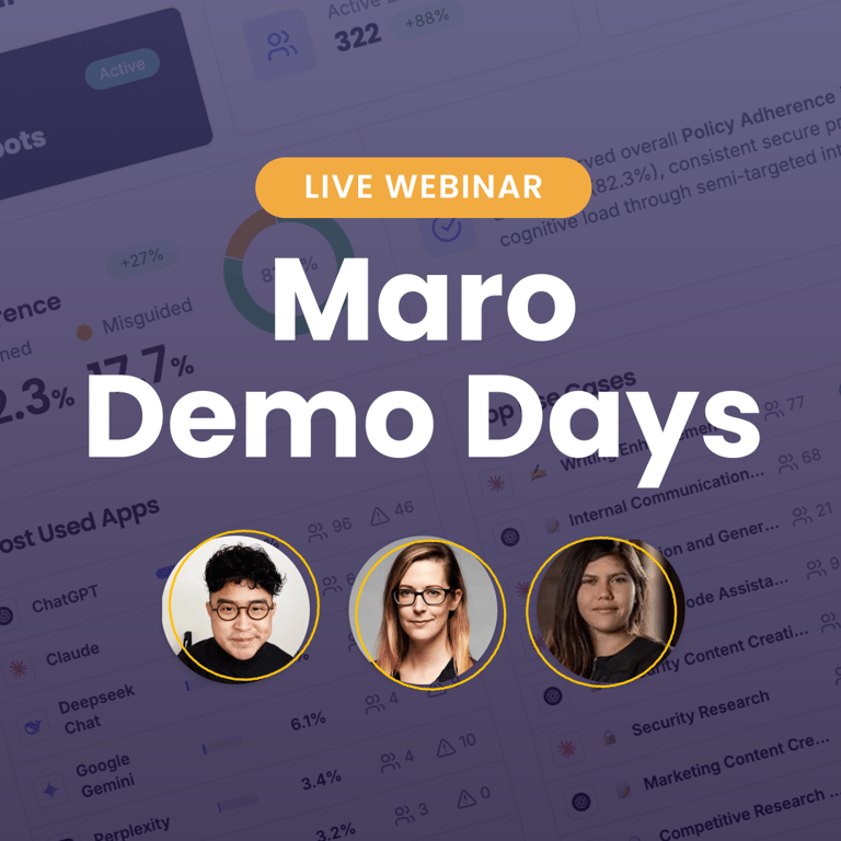Maro Demo Day hosted by Jazon Cruz Montero, Gwen Betts, and Jen Andre